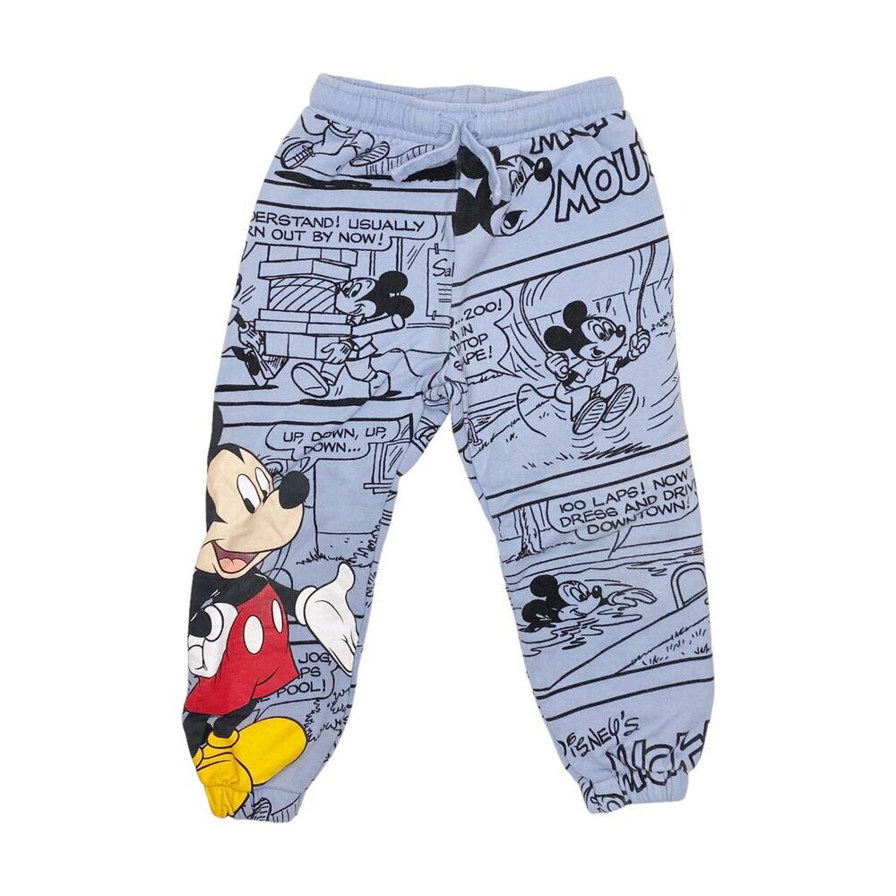 Zara Disney Mickey Comic Stripe Sweatpants